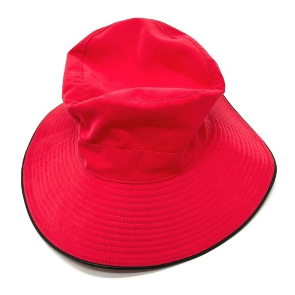 HERMES bucket hat Canvas Red - Picture 2 of 16